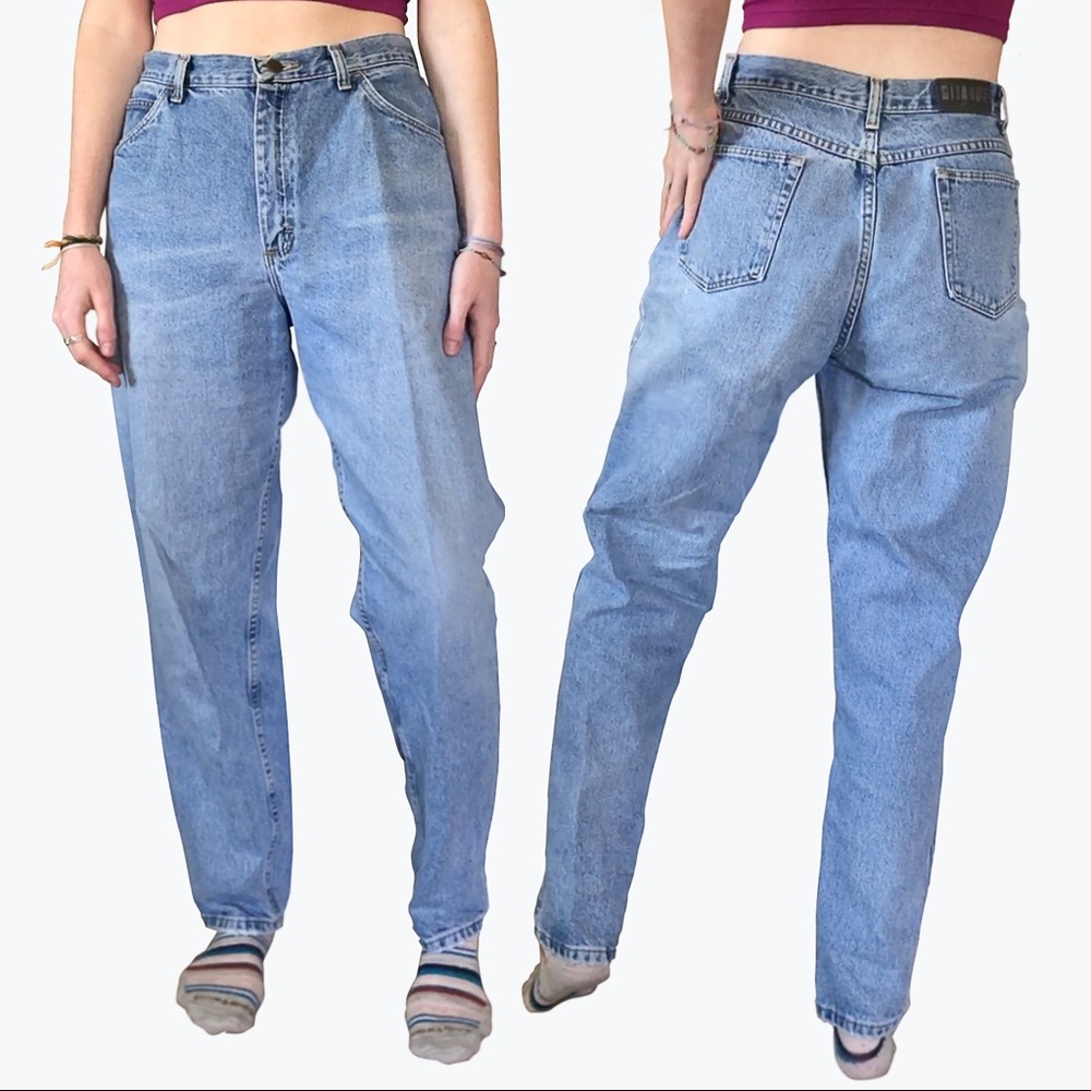🌵Vintage🌵 Gitano 90’s loose fit, tapered leg, light wash “mom” jeans